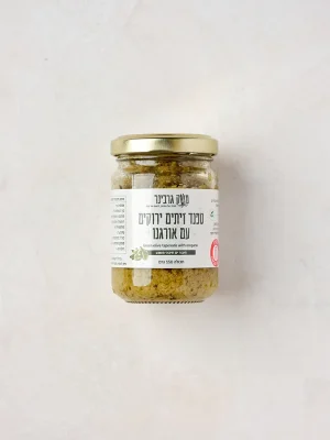 ממרח טפנד זיתים ירוקים עם אורגנו